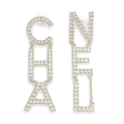 chanel plastic earrings|Chanel earrings letters price.